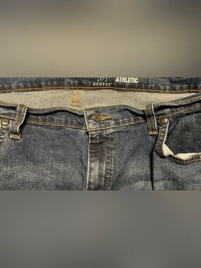 George Men’s Relaxed Fit Dark Blue Jeans